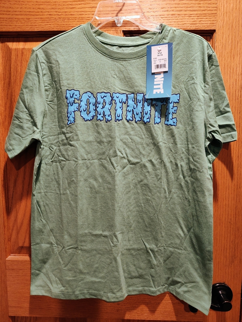 Boy's Fortnite Green Logo Graphic Tee, Officially Licensed